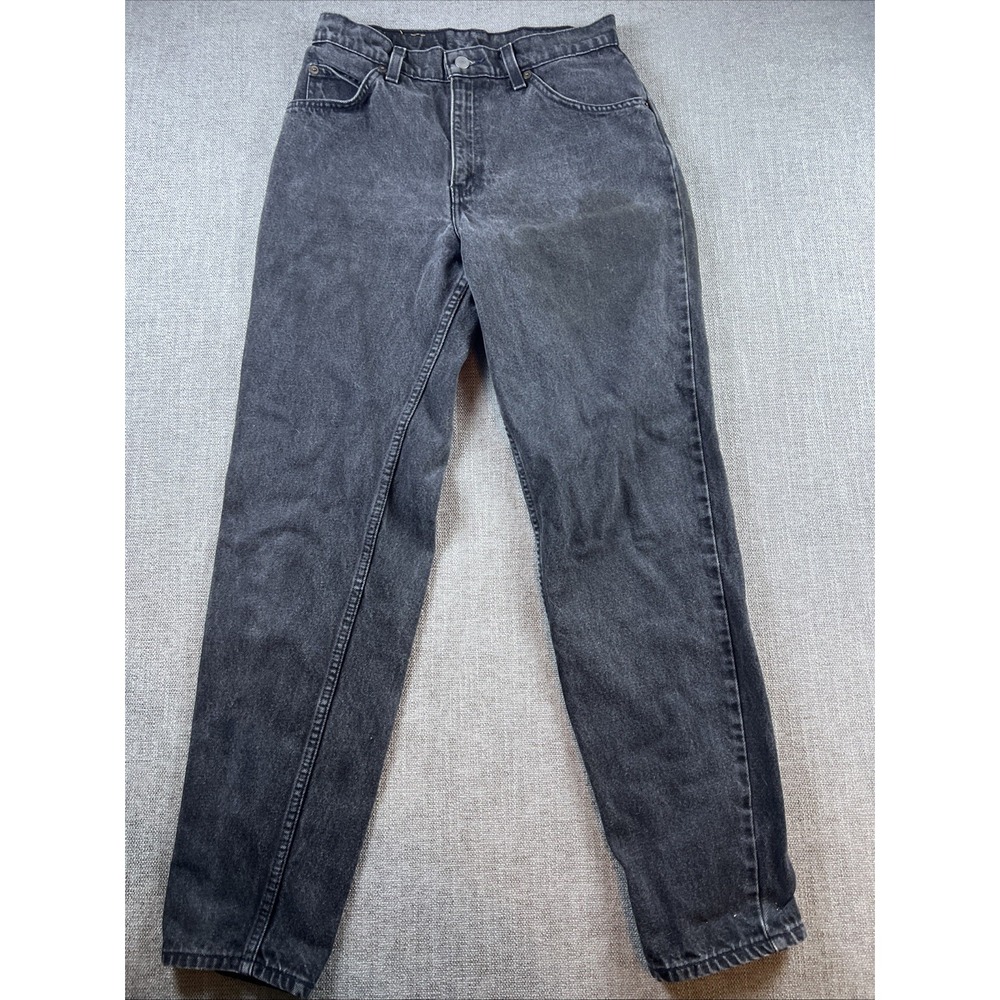 Vtg Levi's 950 Women's 9M Orange Tab 90's Relaxed Tapered Black Grunge Biker